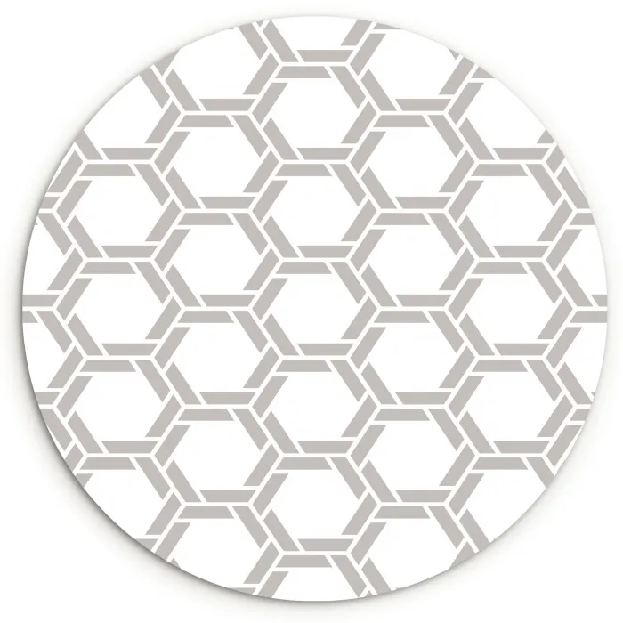 Grafisch - Patroon - Modern Wandcirkel kunststof plaat 5mm dik klein 188 -3d