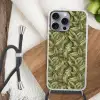Bladeren - Modern - Groen Hoesje iPhone 16 Pro Max met koord klein 804 -sfeer4