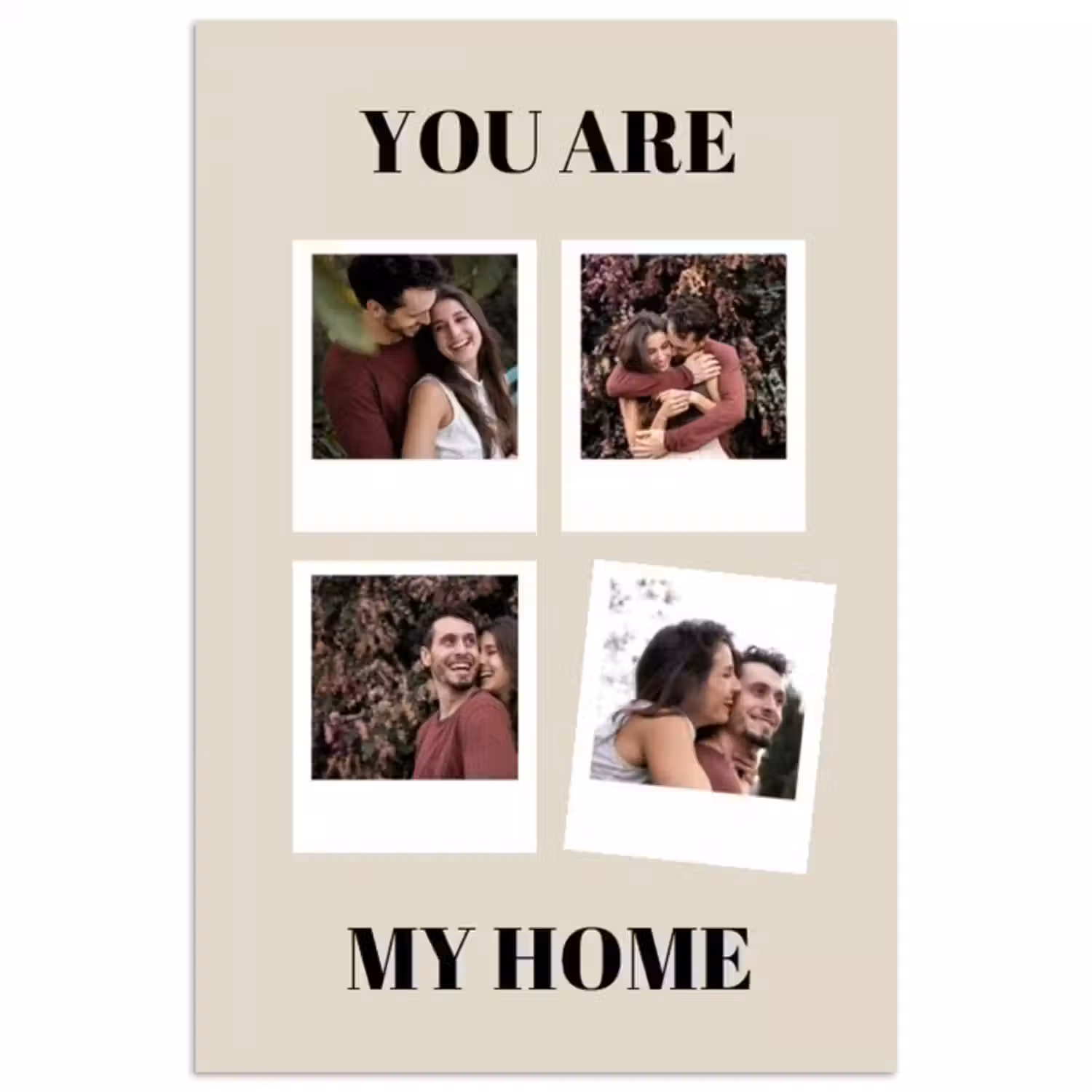 Gepersonaliseerde poster - You Are My Home - Collage