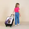 Aquarel paard met paarse manen Kinderkoffer - Zwart klein -sfeer1