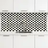 Klassiek - Stippen - Zwart keuken achterwand 2 middel 871 -3d