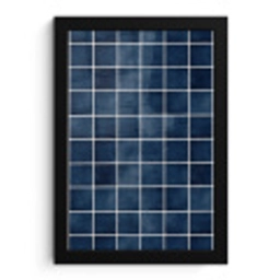 Tegel - Modern - Blauw fotolijst zwart zonder passe partout klein 224 -3d