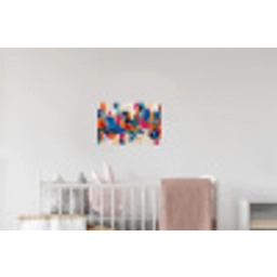 Kunst - Geometrisch - Abstract - Kleurrijk Muursticker klein -kinderkamer