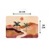 Heuvels - Palmbomen - Abstract Placemat vinyl groot -specs