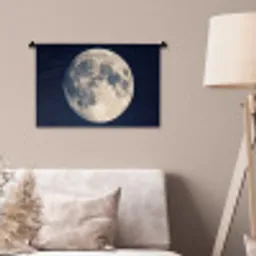 Ruimte - Maan - Kosmos Wandkleed katoen klein -sfeer4