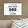 Quotes - The best dad in the world - Spreuken - Papa canvas 2cm klein -sfeer3