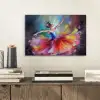 Schilderij - Olieverf - Dans - Ballerina aluminium wit klein -sfeer1