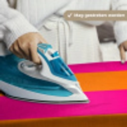 Strepen - Horizontaal - Roze Wandkleed katoen klein 269 -sfeer9