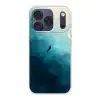 Zee - Silhouet - Abstract - Blauw Telefoonhoesje iPhone 17 Pro klein -3d