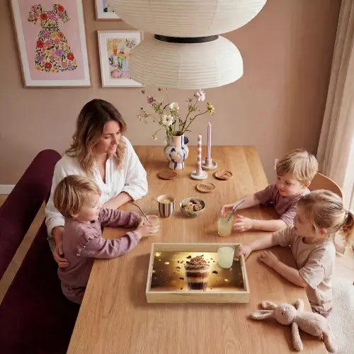 Dessert - Chocolade - Zoet - Eten Dienblad Rechthoek middel -sfeer4