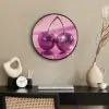 Glitter - Discobol - Roze - Kersen Fotolijst rond zonder passe partout klein -sfeer1