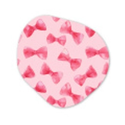 Strikken - Aquarel - Roze Wandcirkel Organisch Forex 3mm klein 629 -3d