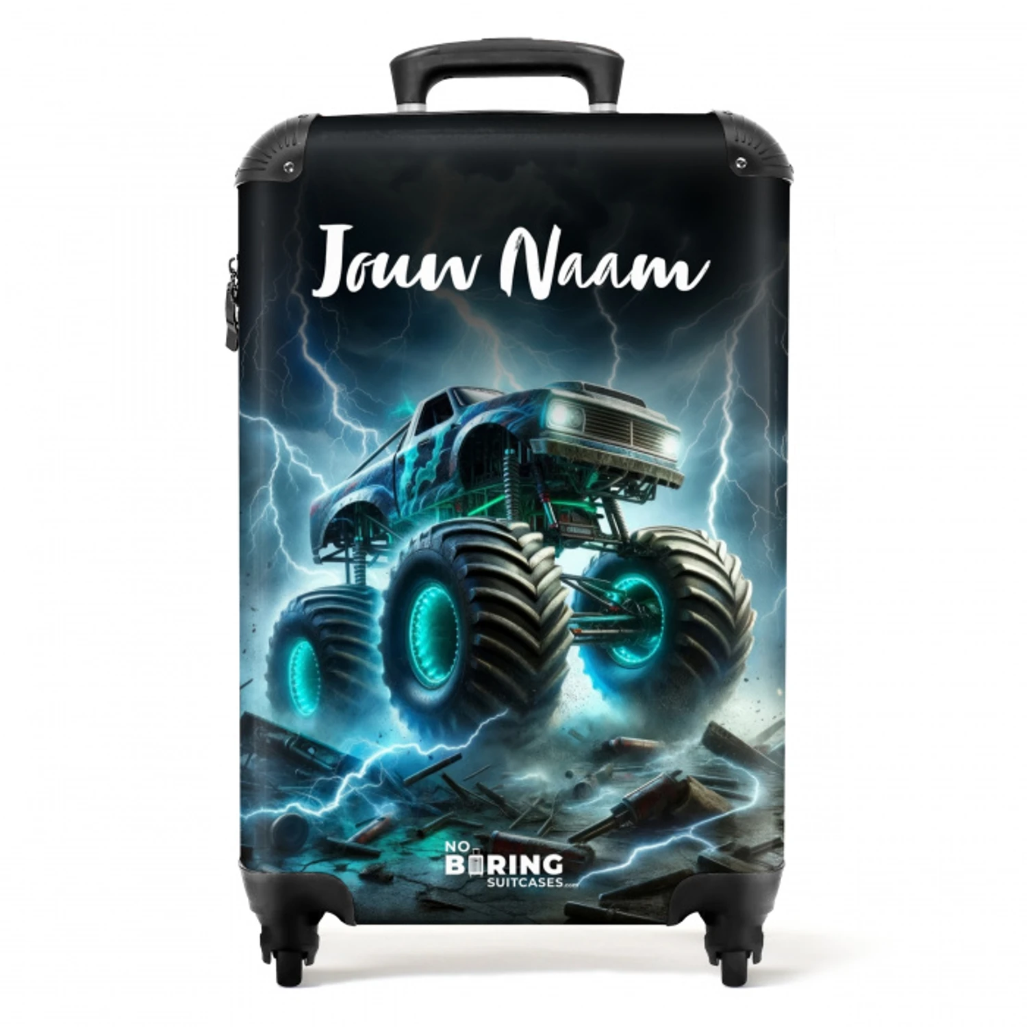 Thunder Wheels NBS - Handbagage koffer - Kinderen Unisex middel -productfoto_recht