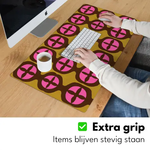 Modern - Patroon - Roze Muismat XXL klein 681 -sfeer3