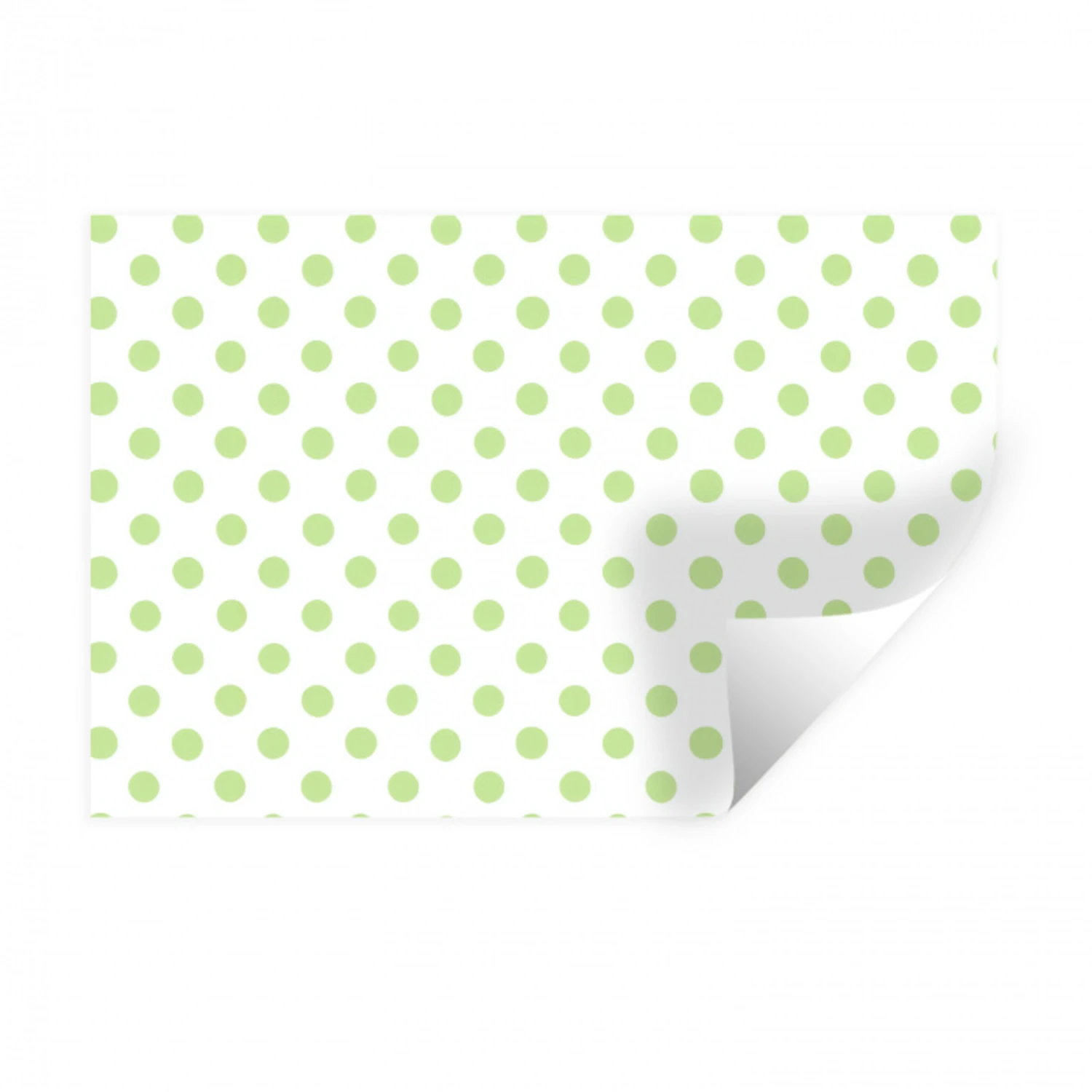 Dots - Klassiek - Groen Muursticker klein 286 -3d