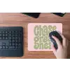 Chase greatness - Groen - Roze - Retro muismat rubber klein -toetsenbord