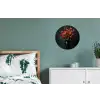 Boeket - Tulpen - Vaas - Rood Wandcirkel aluminium klein -slaapkamer