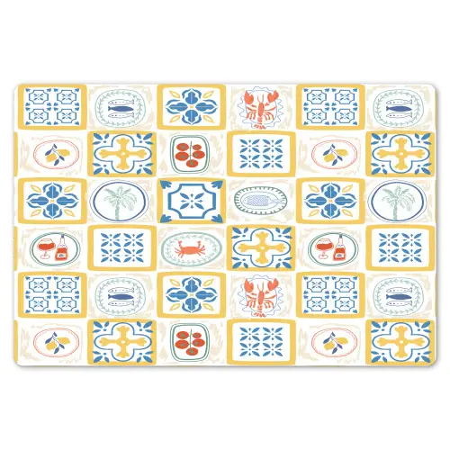 Zee - Sfeer - Mozaïek - Vis Placemat vinyl groot 368 -zzsfeer1_Kitchenyeah-website