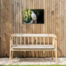 Arend - Hout - Wit - Planten Tuinposter op houten frame 2 cm dik klein -sfeer4