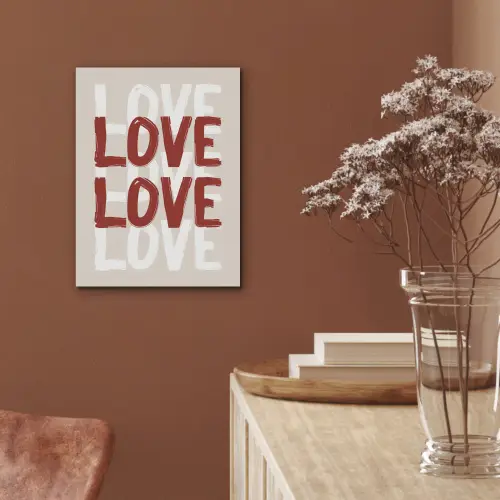 Love - Rood - Tekst PET vilt klein -sfeer4