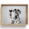 Zonnebril - Dalmatiër - Wijnglas - Tong Dienblad Rechthoek middel -z3d_shopping