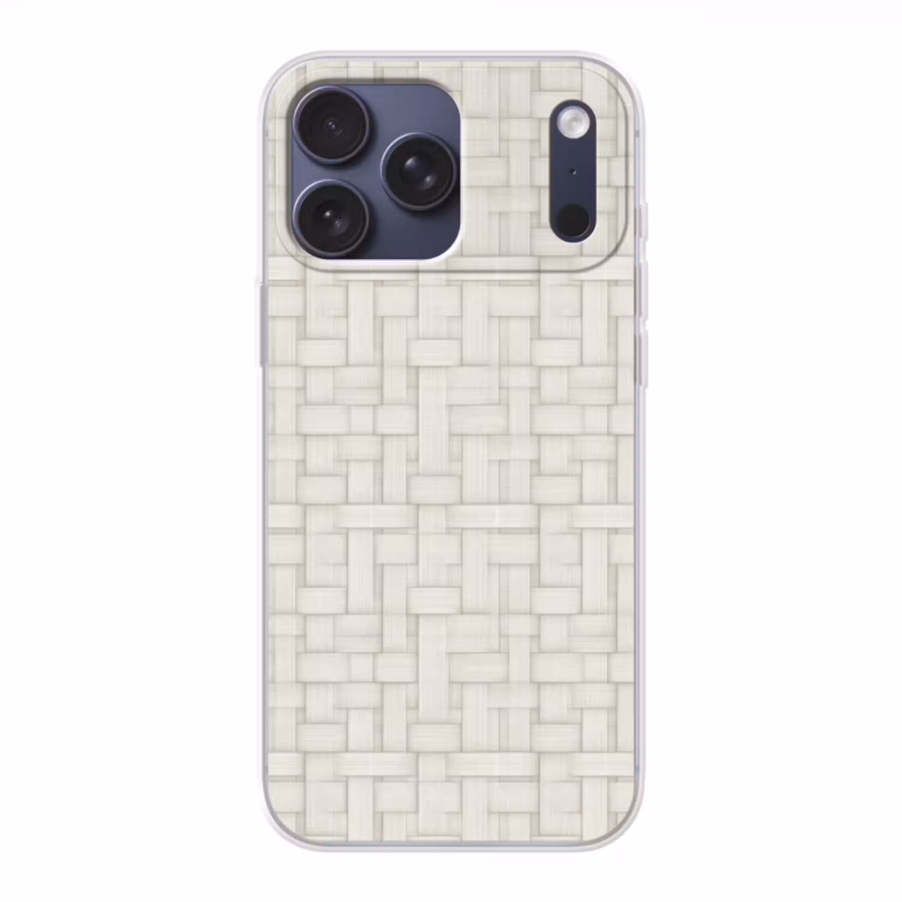 Vlechtwerk - Banen - Beige Telefoonhoesje iPhone 17 Pro Max klein 879 -3d