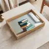 Stapel - Boeken - Groen - Daglicht Dienblad Rechthoek middel -sfeer1