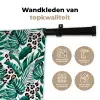 Dierenprint - Panter - Bladeren - Tropisch - Jungle Wandkleed katoen klein -sfeer2