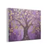 Levensboom - Boom - Paars - Goud - Modern PET vilt klein -3d