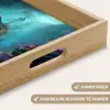 Schip - Hout - Koraalriffen - Zonlicht Dienblad Rechthoek middel -USP_HandgreepNL