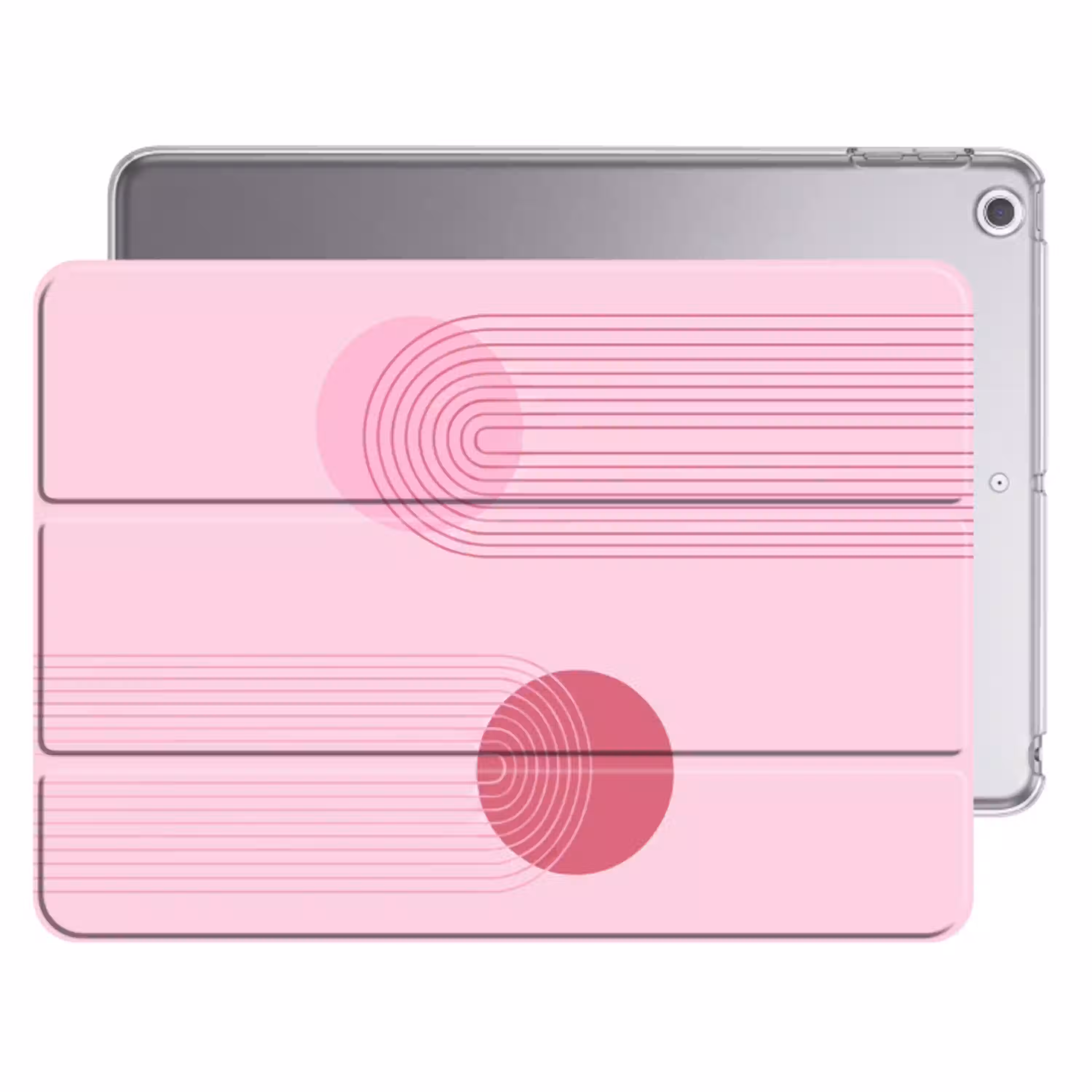Vormen - Lijnen - Minimalistisch - Roze Apple iPad 2017 middel -threedimensional_3d_global