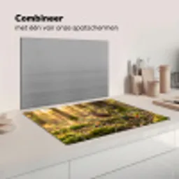 Houtsnip - Bos - Bladeren - Herfst - Gecamoufleerd Inductie beschermer vinyl 3mm klein -wsfeer7_website
