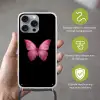 Vlinder - roze - Elegant Hoesje iPhone 16 Pro Max met koord klein -sfeer2_NL