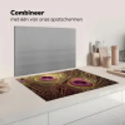 Pauw - Veren - Paars - Groen Inductie beschermer vinyl 3mm klein -wsfeer7_website