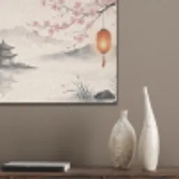 Zon - Japans - Traditioneel PET vilt klein -sfeer6_closeup
