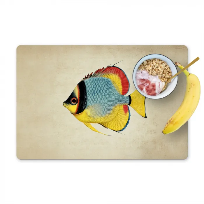 Kleurrijk - Vis - Schubben - Illustratie Placemat vinyl groot -zzzproduct_Kitchenyeah-website