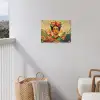Vrouwelijk - Bloemen - Sieraden tuinposter los doek klein -sfeer8