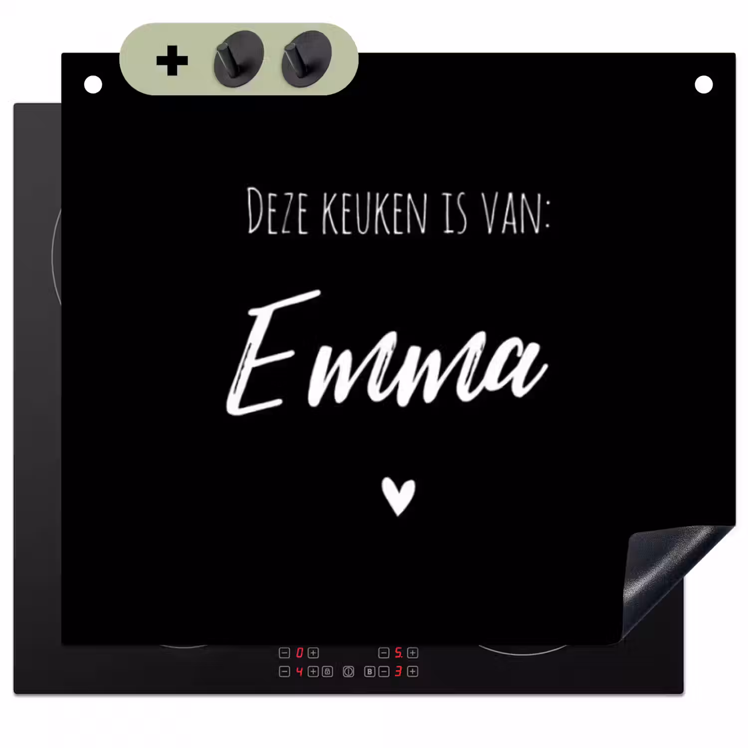 2 in 1 Inductie beschermer - Deze keuken is van:
