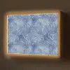 Modern - Abstract - Blauw Light Box met batterij (Wandlamp) middel 907 -z3d_website