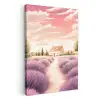 Lavendelveld - Huis - Paars KitchenYeah - Keuken - Canvas klein -3d
