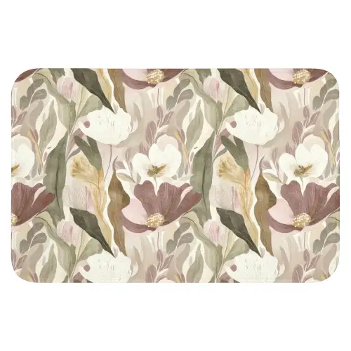 Bloemen - Aquarel - Kleurrijk WCmat klein 1009 -3d