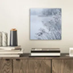 Riet - Bevroren - Winter - Natuur aluminium wit klein -sfeer1
