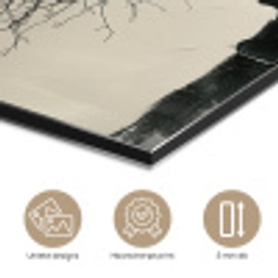 Boom - Zon - Modern - Landschap aluminium wit klein -closeup_NL