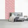 Patroon - Wit - Bliksem - Roze fotobehang vinyl groot 64 -slaapkamer