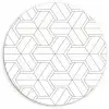 Design - Geometrie - Patroon - Lijn Wandcirkel plexiglas klein 852 -3d