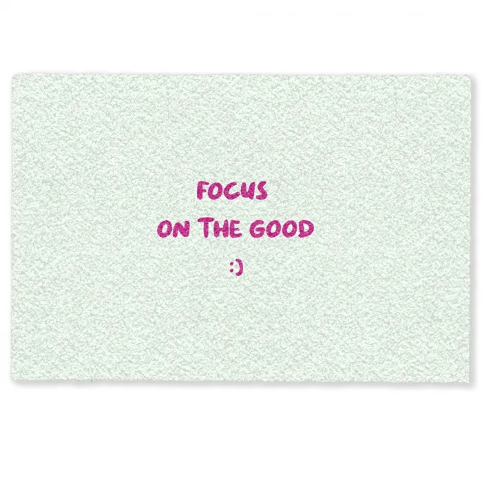 Focus - Beige - Roze - Smiley Deurmat klein -zkaufland3d