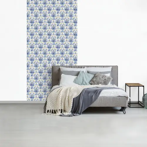 Frans - Citroen - Royaal - Blauw - Geel fotobehang vinyl groot 64 -slaapkamer