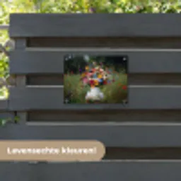 Bloemen - Krukje - Gieter - Veld tuinposter los doek klein -sfeer3
