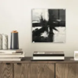 Modern - Zwart wit - Abstract - Kunst plexiglas 5mm klein -sfeer1