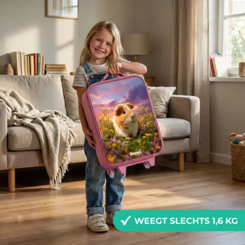 Cavia - Natuur - Dier Kinderkoffer - Roze klein -sfeer2_NL